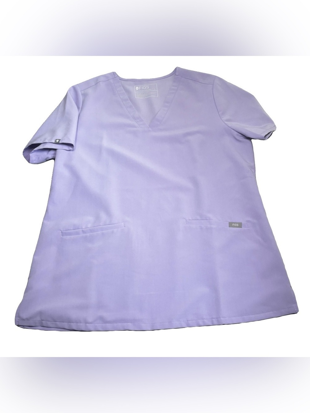 FIGS Casma 3 Pocket Scrub Top Lavender Dew Large Technical Collection FW1100